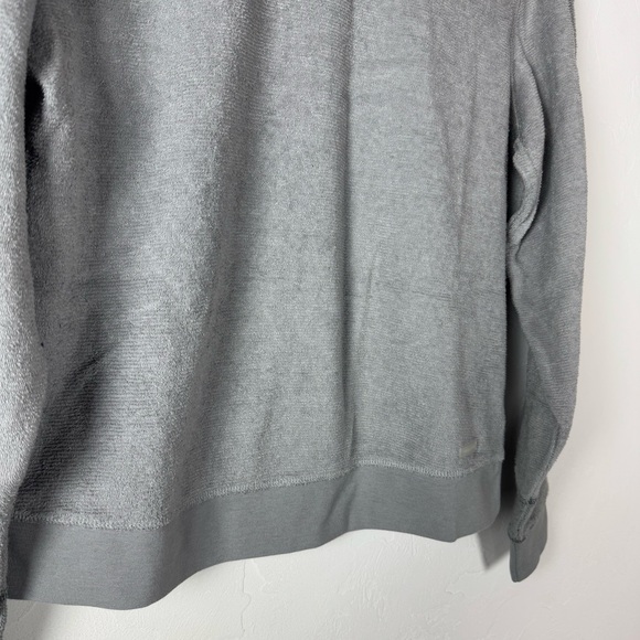 Outerknown Sweater Pullover Hightide Crew Neck Sweatshirt Heather Grey Terry Top - Picture 3 of 8